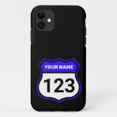 Coques Case-Mate iPhone Ajouter un nom Votre numéro Racing Identification (Dos)