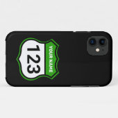 Coques Case-Mate iPhone Ajouter un nom Votre numéro Racing Identification  (Dos (Horizontal))