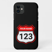 Coques Case-Mate iPhone Ajouter un nom votre numéro Racing Identification  (Dos)