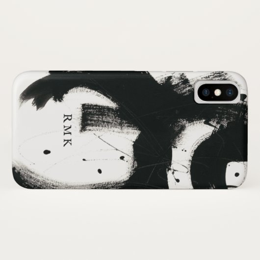 Coques Case-Mate iPhone Ajouter vos initiales | Gesture Onyx (Dos (Horizontal))