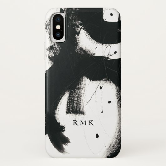 Coques Case-Mate iPhone Ajouter vos initiales | Gesture Onyx (Dos)