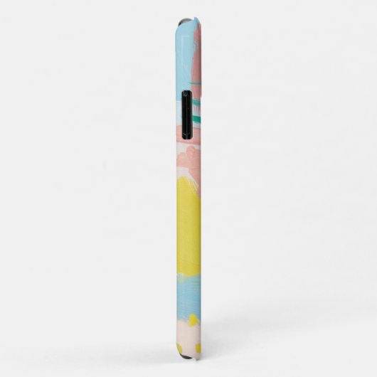 Coques Case-Mate iPhone Ajouter votre initiale | Abstrait visage frais (Dos/Droite)