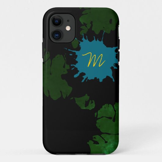 Coques Case-Mate iPhone ajouter votre initiale aux splashes (Dos)