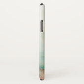 Coques Case-Mate iPhone Ajouter votre initiale | Aversion - Aquarelle bleu (Dos/Droite)