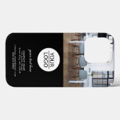 Coques Case-Mate iPhone Ajouter votre logo Custom Text Company Photo Black (Verso (horizontal))