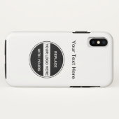 Coques Case-Mate iPhone Ajouter votre logo d'entreprise (Dos (Horizontal))