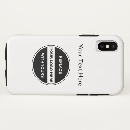 Coques Case-Mate iPhone Ajouter votre logo d'entreprise (Dos (Horizontal))