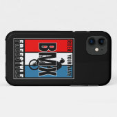 Coques Case-Mate iPhone Ajouter Votre Nom BMX Freestyle Rider (Dos (Horizontal))