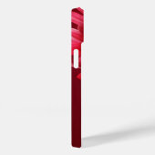 Coques Case-Mate iPhone Ajouter votre nom chrysanthemum rouge teinte (Verso / Droite)