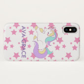 Coques Case-Mate iPhone Ajouter Votre Nom Cute Magique Unicorn Personnalis (Dos (Horizontal))