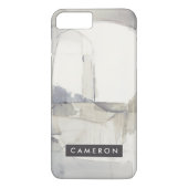 Coques Case-Mate iPhone Ajouter votre nom| Improvisation I Grey Abstrait (Dos)