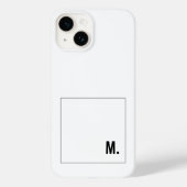 Coques Case-Mate iPhone Ajouter Votre Nom Modern Minimalist (Verso)