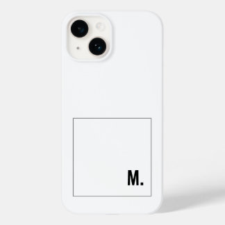 Coque Pour iPhone 14 Ajouter Votre Nom Modern Minimalist