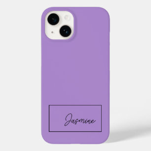 Coque Pour iPhone 14 Ajouter Votre Nom Modern Minimaliste Script