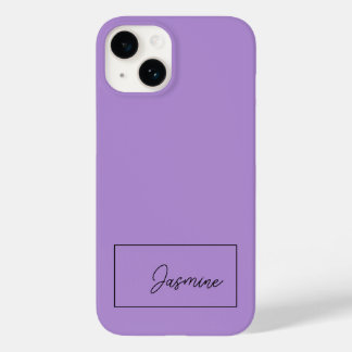 Coque Pour iPhone 14 Ajouter Votre Nom Modern Minimaliste Script
