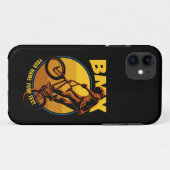 Coques Case-Mate iPhone Ajouter Votre Nom Texte, BMX Flying Rider (Dos (Horizontal))