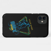 Coques Case-Mate iPhone Ajouter Votre Nom Texte Extreme BMX Géométrique (Dos (Horizontal))