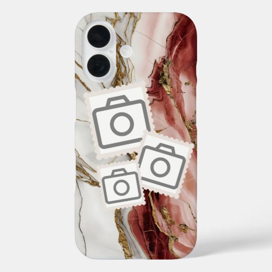 Coques Case-Mate iPhone ajouter votre photo dans une boîte en marbre (Verso)