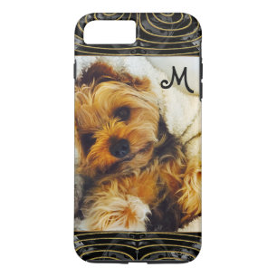 Coques Pour iPhone Ajouter votre propre photo 6/6 s Lazy Yorkie Monog