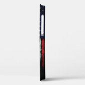 Coques Case-Mate iPhone Ajouter votre propre texte sur grunge American fla (Verso / Gauche)