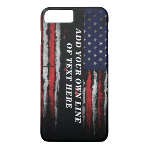 Case-Mate iPhone Case Ajouter votre propre texte sur grunge American fla