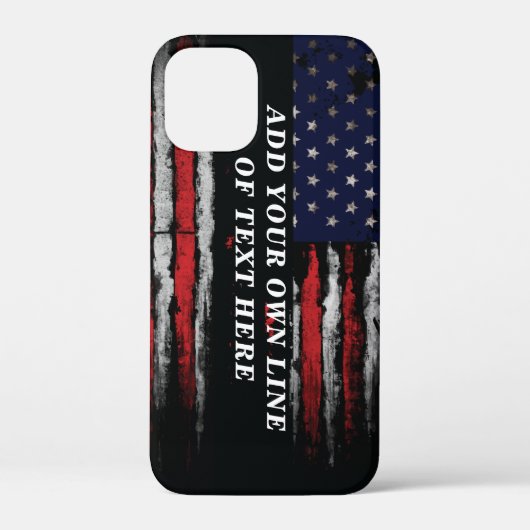 Coques Case-Mate iPhone Ajouter votre propre texte sur grunge American fla (Verso)