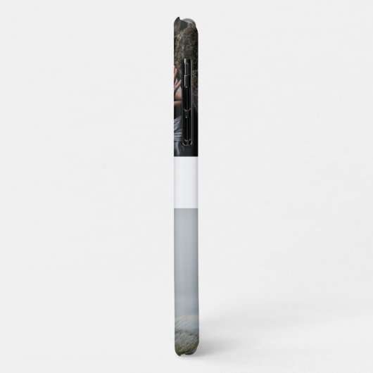 Coques Case-Mate iPhone Ajouter votre texte et deux photos modernes (Dos/Gauche)