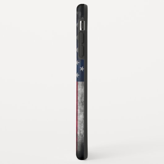 Coques Case-Mate iPhone Ajouter votre texte sur le drapeau américain (Dos/Gauche)