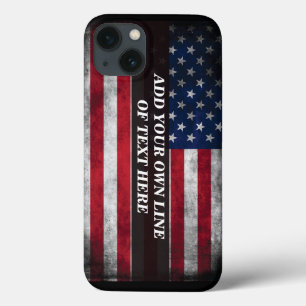 Case-Mate iPhone Case Ajouter votre texte sur le drapeau américain