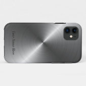 Coques Case-Mate iPhone Ajoutez votre cas en acier nommé de l'iPhone 5 de (Dos (Horizontal))