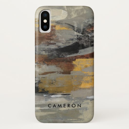 Coques Case-Mate iPhone Ajoutez votre copie grise de | d'abrégé sur nommé (Dos)