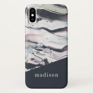 Coques Pour iPhone Ajoutez votre culture   de marbrure nommée de V