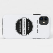 Coques Case-Mate iPhone Ajoutez votre logo d'affaires (Dos (Horizontal))
