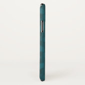 Coques Case-Mate iPhone Ajoutez votre motif turquoise d'obscurité nommée (Dos/Droite)
