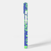 Coques Case-Mate iPhone Ajoutez votre nom bleu vert style surf  (Verso / Gauche)