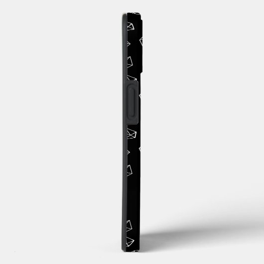 Coques Case-Mate iPhone Ajoutez votre nom | Gemmes géométriques (Verso / Droite)