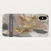 Coques Case-Mate iPhone Ajoutez votre nom | Golden Blush (Dos (Horizontal))