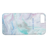 Coques Case-Mate iPhone Ajoutez votre nom | Marbre I (Dos (Horizontal))