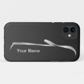 Coques Case-Mate iPhone "ajoutez votre" silhouette nommée de convertible (Dos (Horizontal))