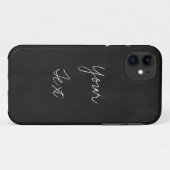 Coques Case-Mate iPhone Ajoutez VOTRE TEXTE à l'arrière - plan de tableau (Dos (Horizontal))