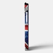 Coques Case-Mate iPhone Ajoutez votre texte sur Coussin de sol drapeau ang (Verso / Gauche)