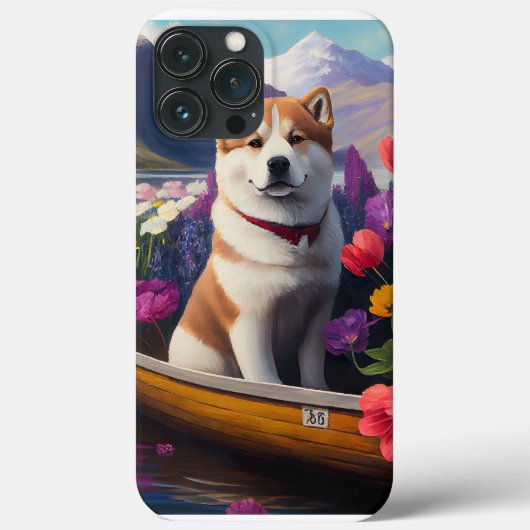 Coques Case-Mate iPhone Akita Dog sur une pagaie : une aventure Pittoresqu (Verso)