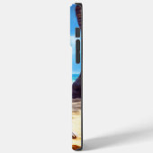 Coques Case-Mate iPhone Akita sur la plage, cadeau d'été pour les amoureux (Verso / Gauche)