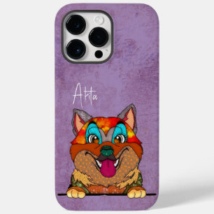Coque Pour Pour iPhone 14 Pro Max Akita, Visage laid