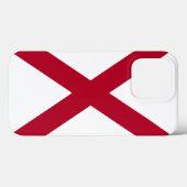 Coques Case-Mate iPhone Alabama : Drapeau croisé de St Andrew Crimson (Verso (horizontal))