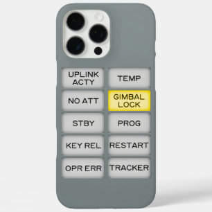 Coques iPhone 16 Pro Max Alarme de l'indicateur Apollo DSKY, serrure de la