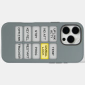 Coques Case-Mate iPhone Alarme de l'indicateur Apollo DSKY, serrure de la (Verso (horizontal))