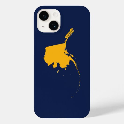 Coques Case-Mate iPhone Alaska en bleu et or (Verso)