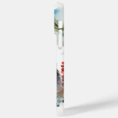 Coques Case-Mate iPhone Alaskan Malamute Festive de la couronne de Noël (Verso / Gauche)