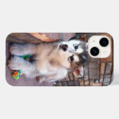 Coques Case-Mate iPhone Alaskan Malamute Puppy Head Tilt Photographie (Verso (horizontal))